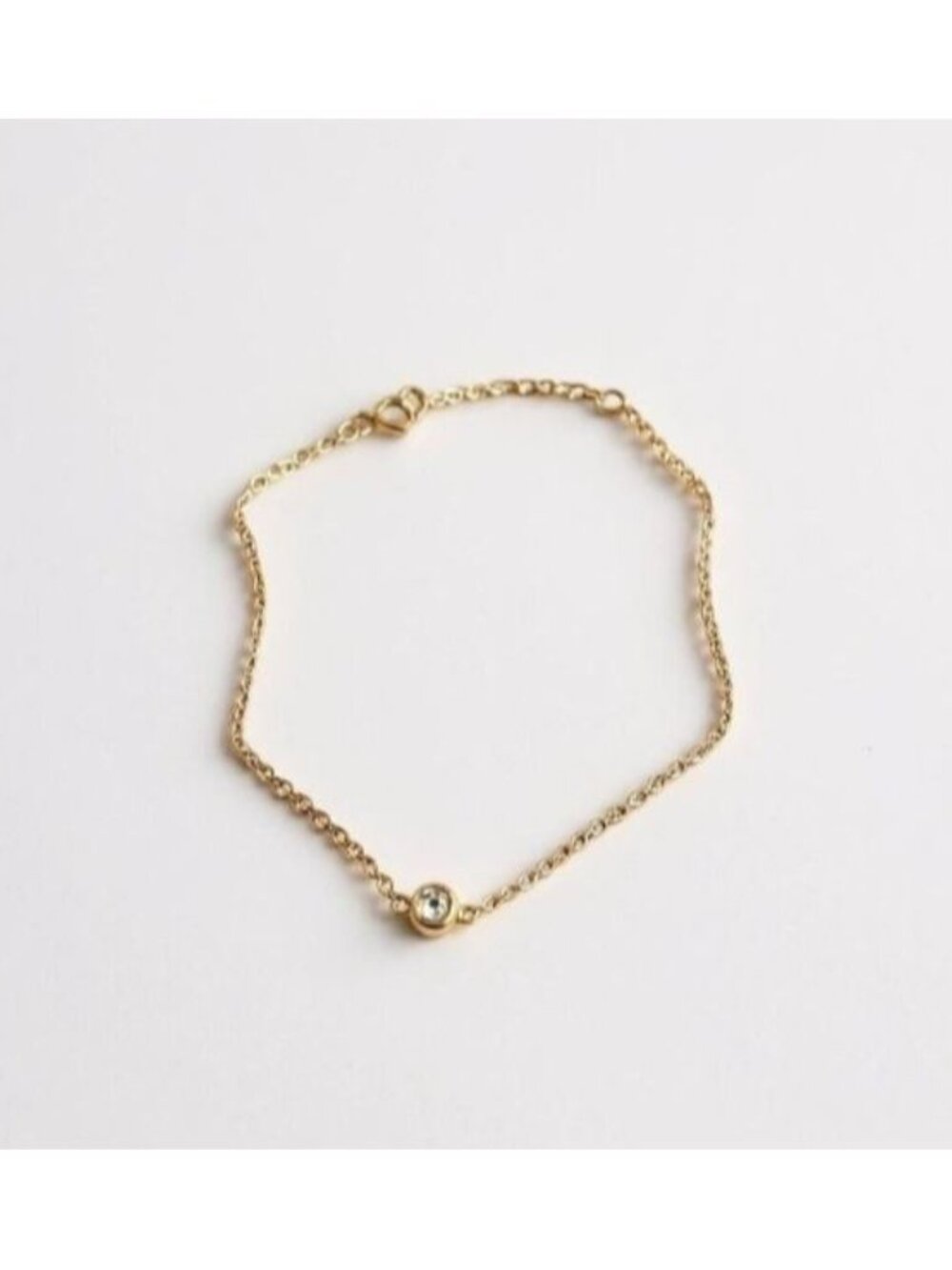 Marrin Costello Soleil Bracelet Gold Bezel Topaz Dainty Minimalist NWT - Picture 4 of 16